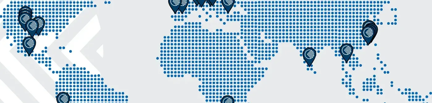 klinger worldwide map