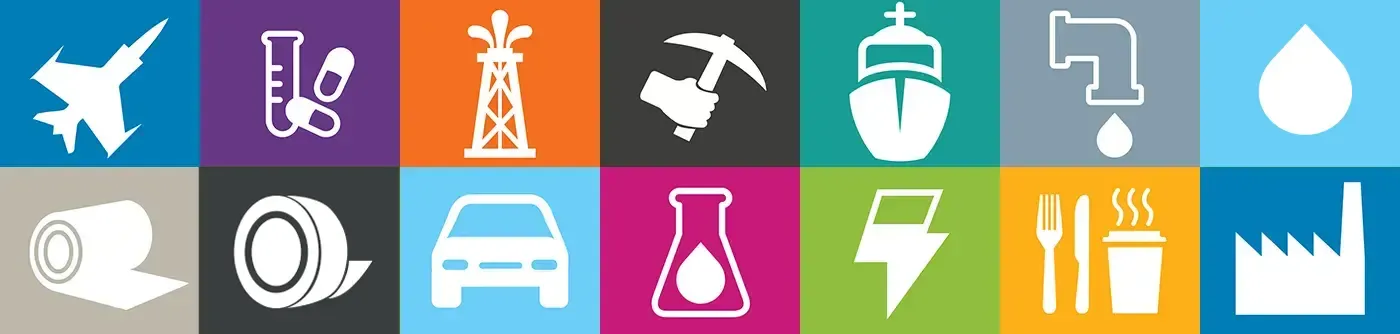 klinger industries icon banner arrangement