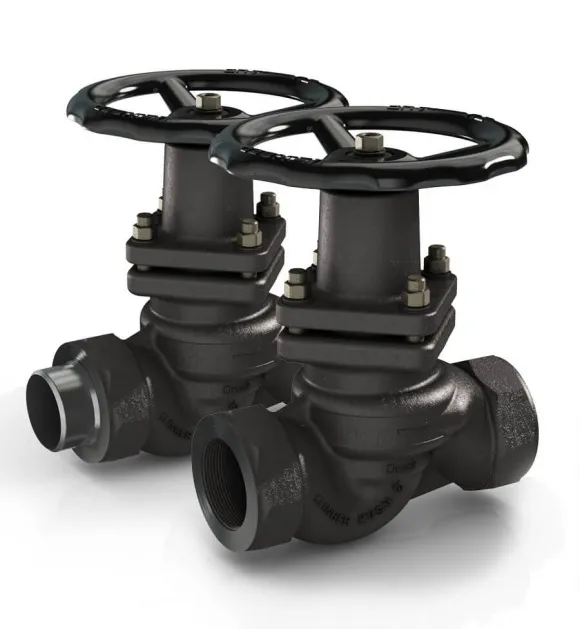 pair of black piston valves